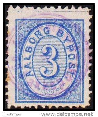 AALBORG BYPOST. 1886. 3 ØRE.  (Michel: DAKA 15) - JF107952 - Local Post Stamps