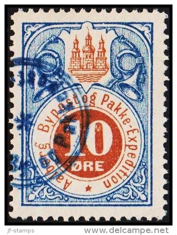 AALBORG BYPOST. 1887. 10 ØRE.  (Michel: DAKA 30) - JF107912 - Local Post Stamps