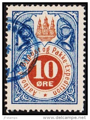 AALBORG BYPOST. 1887. 10 ØRE.  (Michel: DAKA 30) - JF107909 - Local Post Stamps