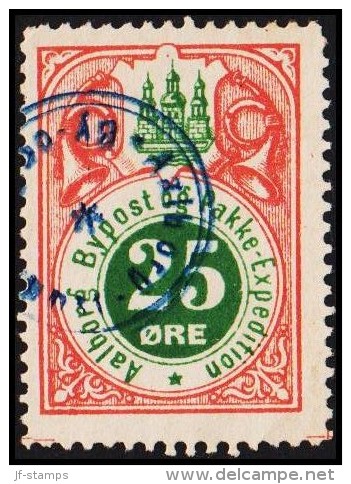 AALBORG BYPOST. 1887. 25 ØRE.  (Michel: DAKA 31) - JF107916 - Local Post Stamps