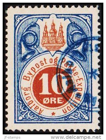 AALBORG BYPOST. 1887. 10 ØRE.  (Michel: DAKA 30) - JF107908 - Local Post Stamps