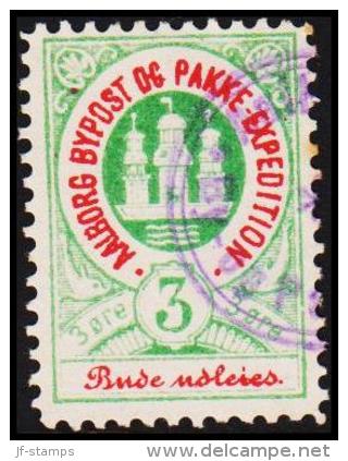 AALBORG BYPOST. 1885. 3 ØRE.  (Michel: DAKA 3) - JF107935 - Local Post Stamps