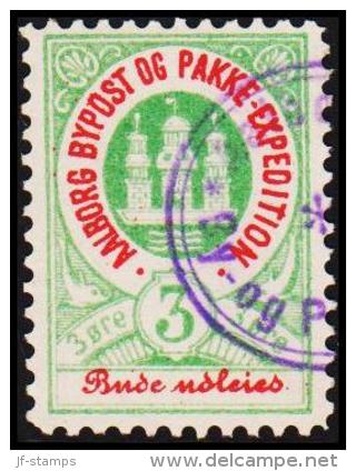 AALBORG BYPOST. 1885. 3 ØRE.  (Michel: DAKA 3) - JF107937 - Local Post Stamps