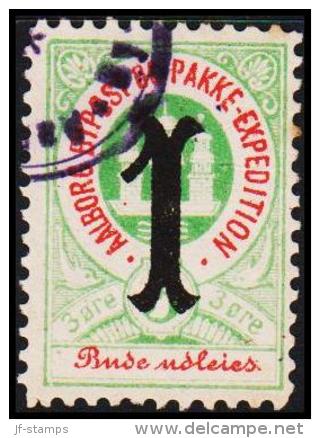 AALBORG BYPOST. 1886. 1/3 ØRE.  (Michel: DAKA 23) - JF107900 - Local Post Stamps