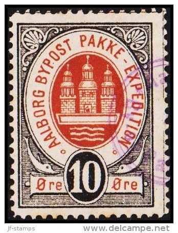 AALBORG BYPOST. 1886. 10 ØRE.  (Michel: DAKA 10) - JF107927 - Local Post Stamps