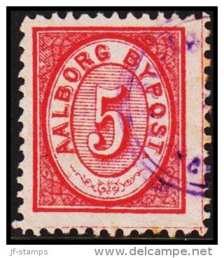 AALBORG BYPOST. 1886. 5 ØRE.  (Michel: DAKA 16) - JF107932 - Local Post Stamps