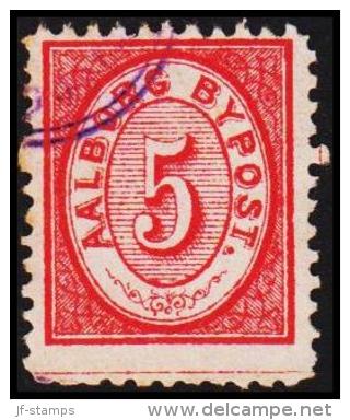 AALBORG BYPOST. 1886. 5 ØRE.  (Michel: DAKA 16) - JF107933 - Local Post Stamps