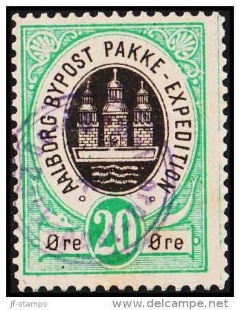 AALBORG BYPOST. 1886. 20 ØRE.  (Michel: DAKA 11a) - JF107922 - Emisiones Locales