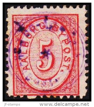 AALBORG BYPOST. 1886. 5 ØRE.  (Michel: DAKA 16) - JF107965 - Local Post Stamps