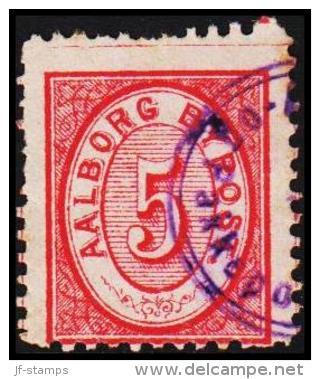 AALBORG BYPOST. 1886. 5 ØRE.  (Michel: DAKA 16) - JF107964 - Local Post Stamps
