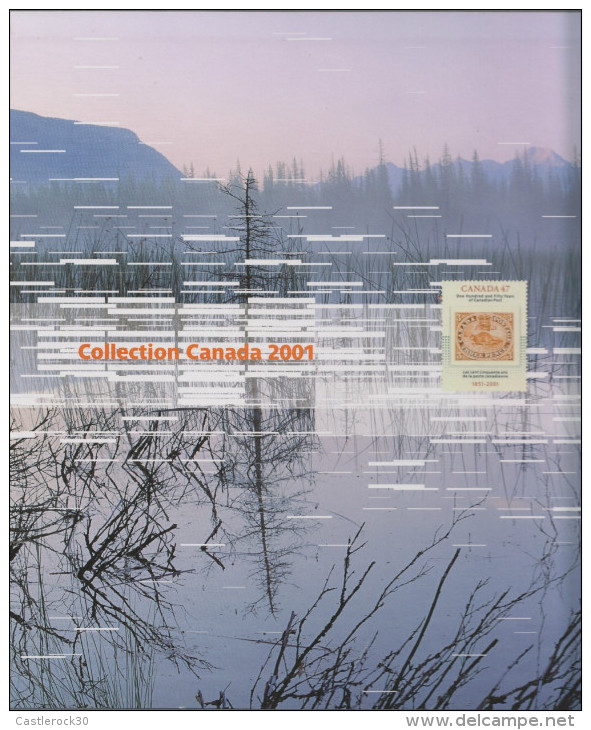 O) 2001 CANADA, COMPLETE YEARS SET BOOK WITH STAMPS INCLUDED COMPLETE MNH - Años Completos