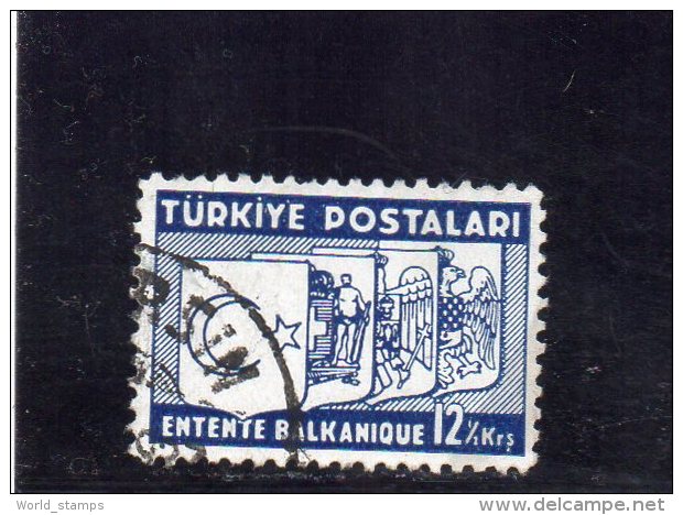 TURQUIE 1937 O - Oblitérés