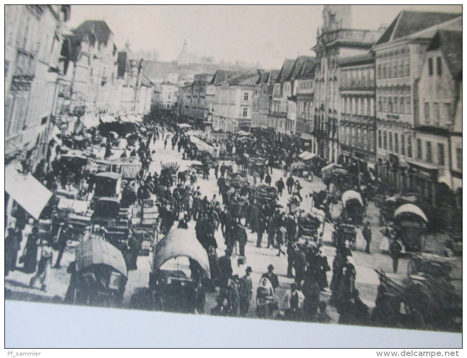 AK 1908 Steyr O.-Oe. Wochenmarkt. Mit Kastenstempel Steyer 1. Schöne Karte! - Steyr