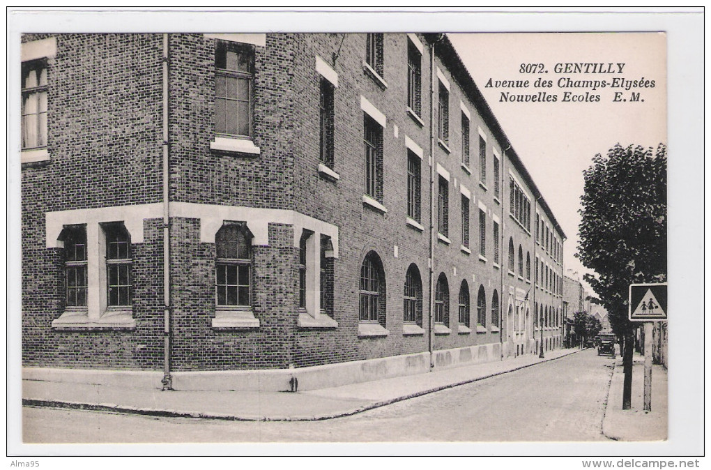 CPA - 94 - GENTILLY - Avenue Des Champs-Elysées - Nouvelles Ecoles - Gentilly