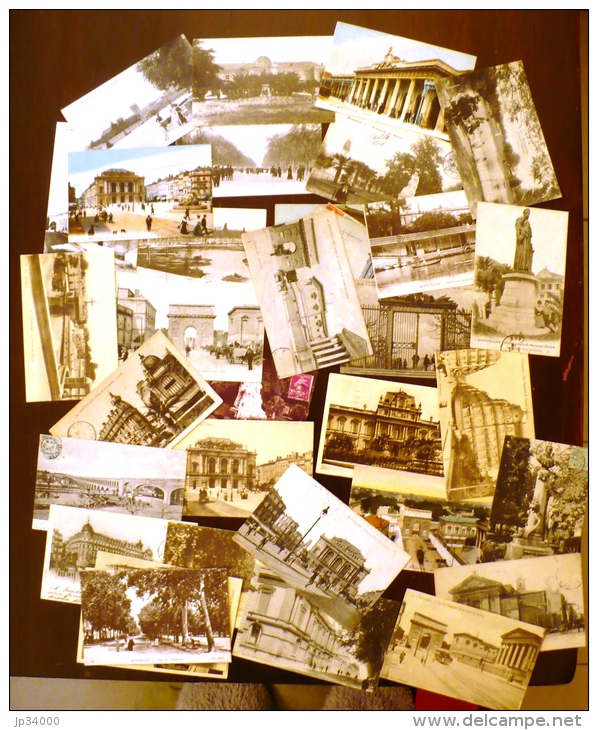 MONTPELLIER Lot De 35 Cartes DIFFERENTES , Voyagées Ou Non, Animées Ou Non. Bon Petit Lot. Bon Etat (4 Photos) - Montpellier