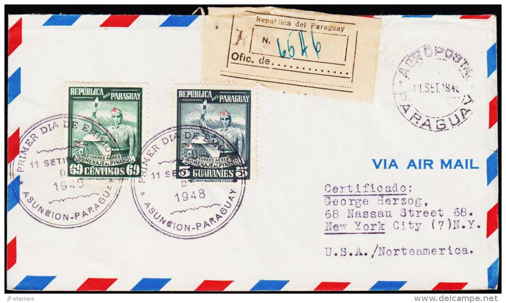 1948. PYNANDI REVOLUTION. AIR MAIL. FIRST DAY 11. SEPT. 1948.  (Michel: 646-647) - JF108846 - Sonstige - Amerika