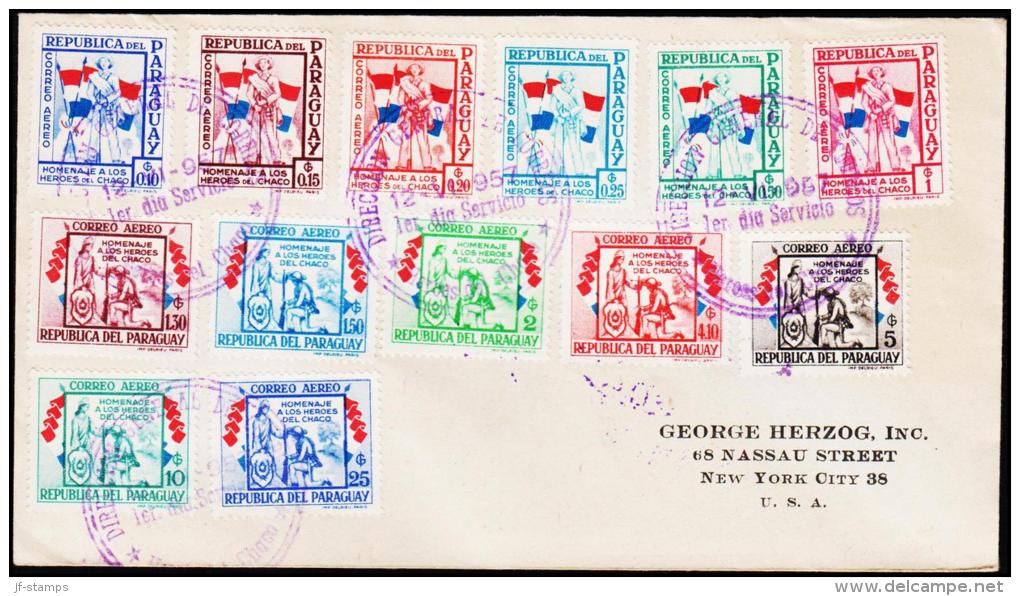 1957. CHACO-WAR. AIR MAIL 13 EX. FIRST DAY 12-VI-1957.  (Michel: 771-783) - JF108849 - Sonstige - Amerika