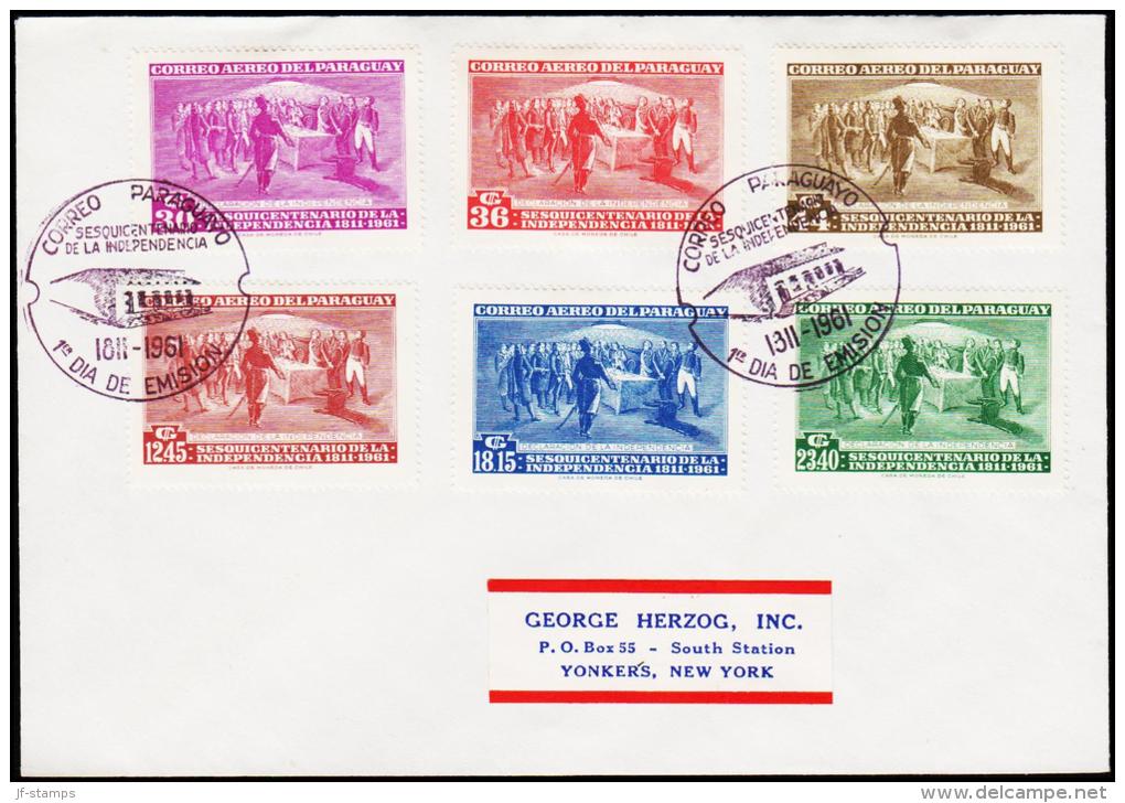 1961. 1811-1961. AIR MAIL 6 EX. FIRST DAY (Michel: 898-903) - JF108857 - Sonstige - Amerika