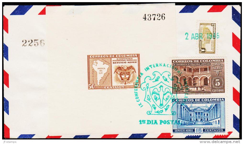 1948. IX CONFERENCIA INTERNACIONAL AMERICANA. 50 C. BLOCK. FIRST DAY 2. APR 1948.  (Michel: BLOCK 3) - JF108823 - Sonstige - Amerika