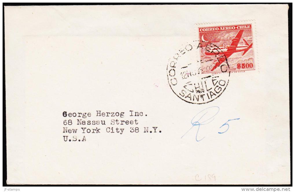 1955. 500 P. CORREO AEREO SANTIAGO 12. NOV. 55.  (Michel: 503) - JF108899 - Sonstige - Amerika