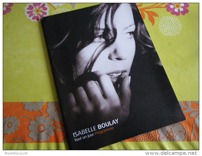 ISABELLE BOULAY PROGRAMME DE SPECTACLE - Objets Dérivés