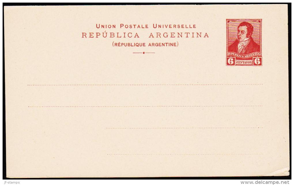 REPUBLICA ARGENTINA 6 CENTAVOS.  (Michel: ) - JF108943 - Postal Stationery