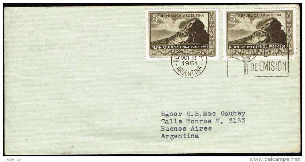 1951. FDC BUENOS AIRES 17 OCT 51. (Michel: 585) - JF106163 - Entre Ríos