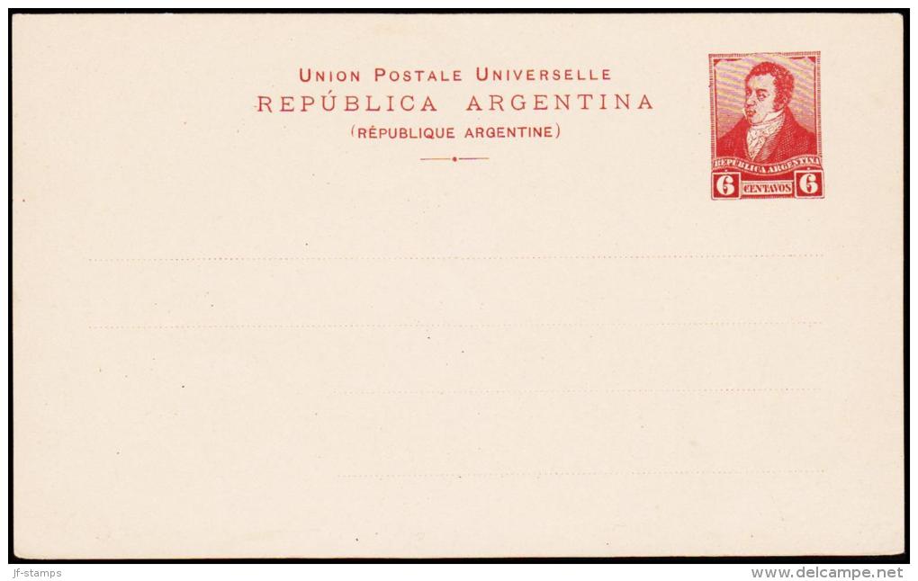 REPUBLICA ARGENTINA 6 CENTAVOS.  (Michel: ) - JF108944 - Postal Stationery