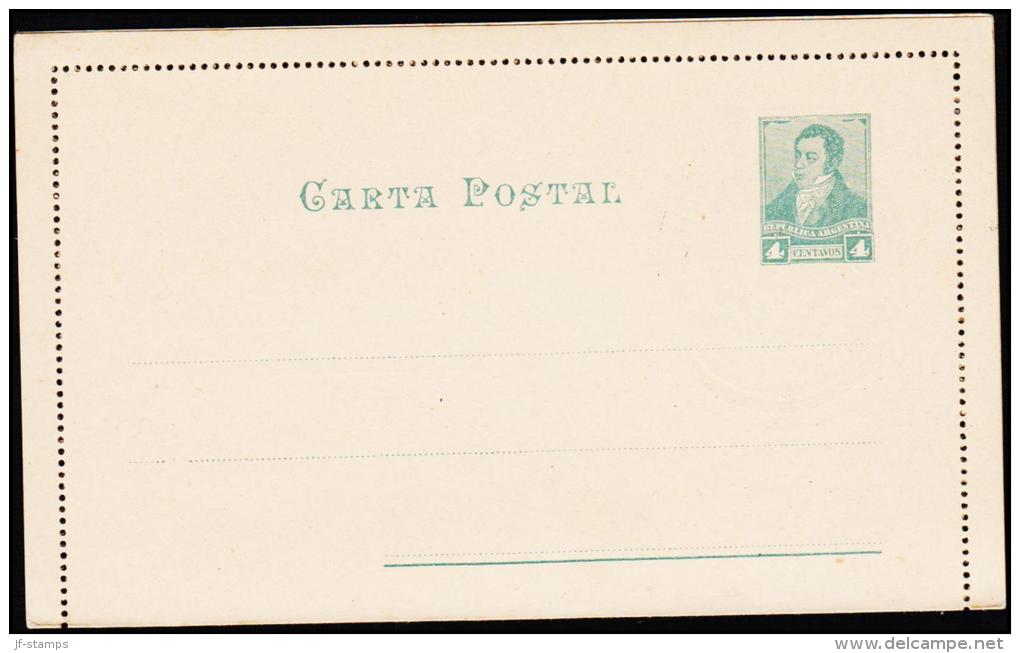 CARTE POSTAL 4 CENTAVOS.  (Michel: ) - JF108957 - Postal Stationery
