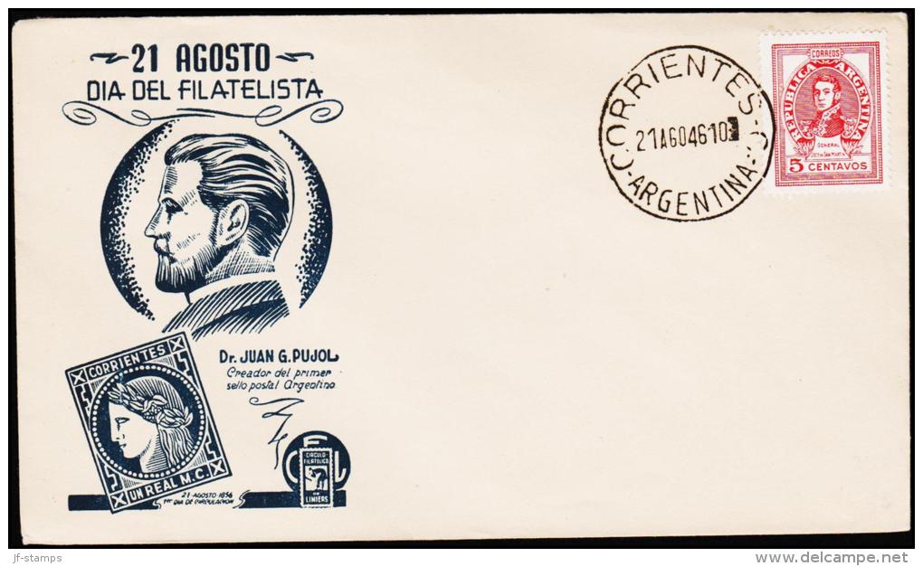 1946. 5 C. 21 AGOSTO DIA DEL FILATELISTA.  (Michel: 524) - JF108995 - Entre Ríos