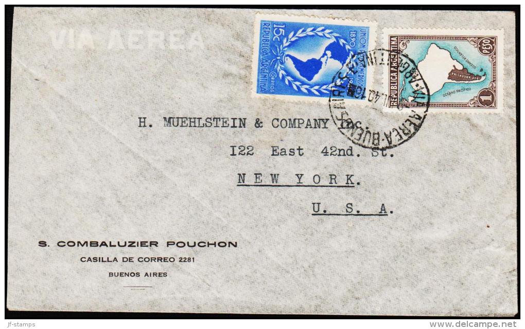 1940. 15 C + 1 PESO. BUENOS AIRES 9. JUL 40.  (Michel: 450) - JF108974 - Entre Ríos