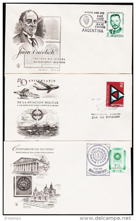 1961-1962. 3 FDC.  (Michel: ) - JF123019 - FDC