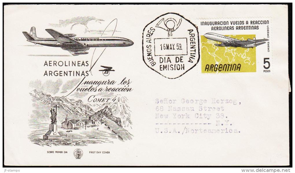 1959. FDC 16 MAY 59. 5 PESOS.  (Michel: 693) - JF123008 - FDC