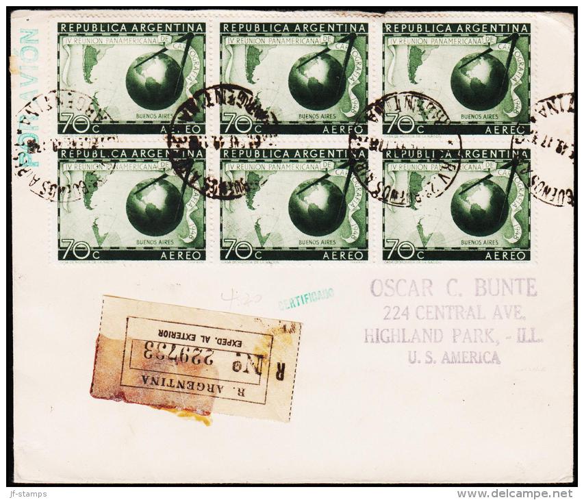 1949. 6 X 70 C. GLOBUS. REC. (Michel: 564) - JF108977 - Entre Ríos