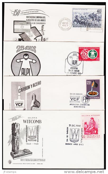 1967-1968. 4 FDC.  (Michel: ) - JF123031 - FDC