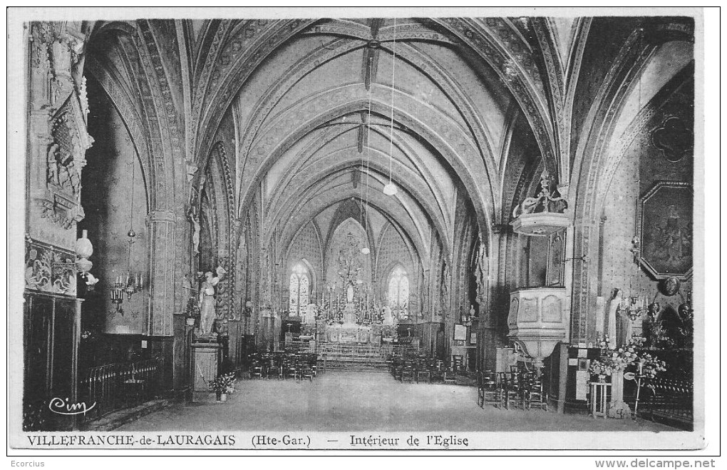 CPA - 31 - VILLEFRANCHE DE LAURAGAIS - INTERIEUR DE L'EGLISE - Autres & Non Classés