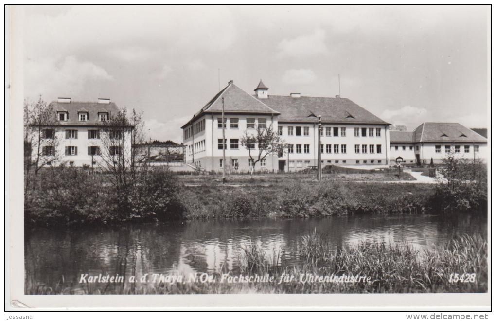 AK  - Karlstein An Der Thaya - Fachschule Für Uhrenindustrie  1960 - Waidhofen An Der Thaya