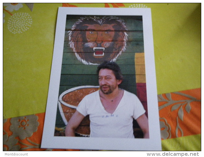 SERGE GAINSBOURG PHOTO AUTHENTIQUE MATE 21 X 29 CM - Varia