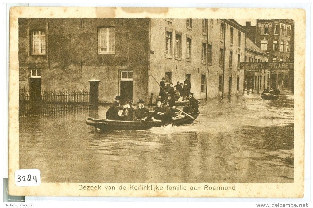 ROERMOND * LIMBURG * WATERSNOOD 1925 - 1926 * BEZOEK VAN DE KONINKLIJKE FAMILIE * CPA * ANSICHTKAART *   (3284) - Roermond