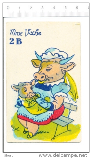 Humour Vintage Imagerie Ancienne / Madame Vache / Biberon De Lait Allaitement Animal Veau ?? Nurse ??   // IM 159 - Altri & Non Classificati