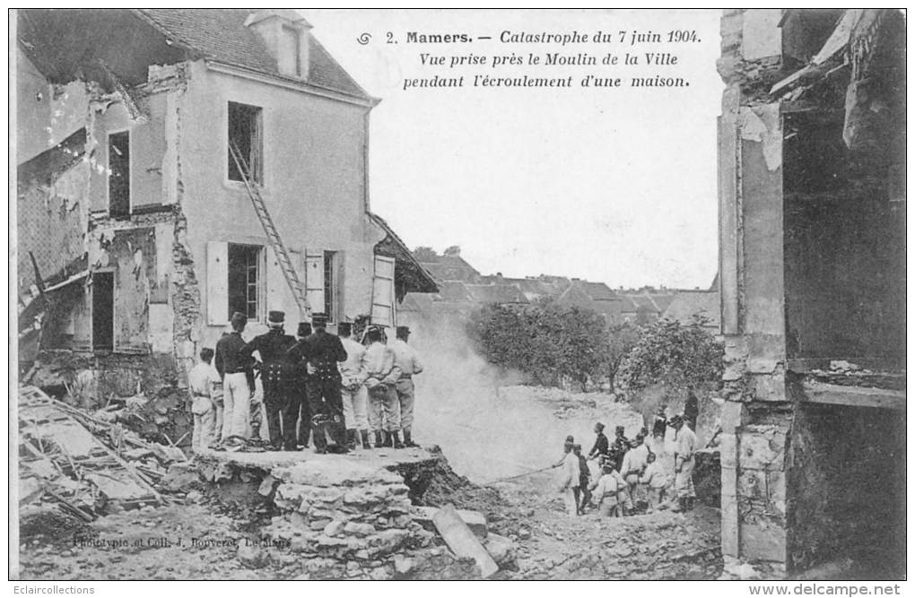 Mamers   72        Catastrophe Du 7 Juin  1904 .  Vue Prise Près Le Moulin De La Ville    (voir Scan  Svp) - Mamers