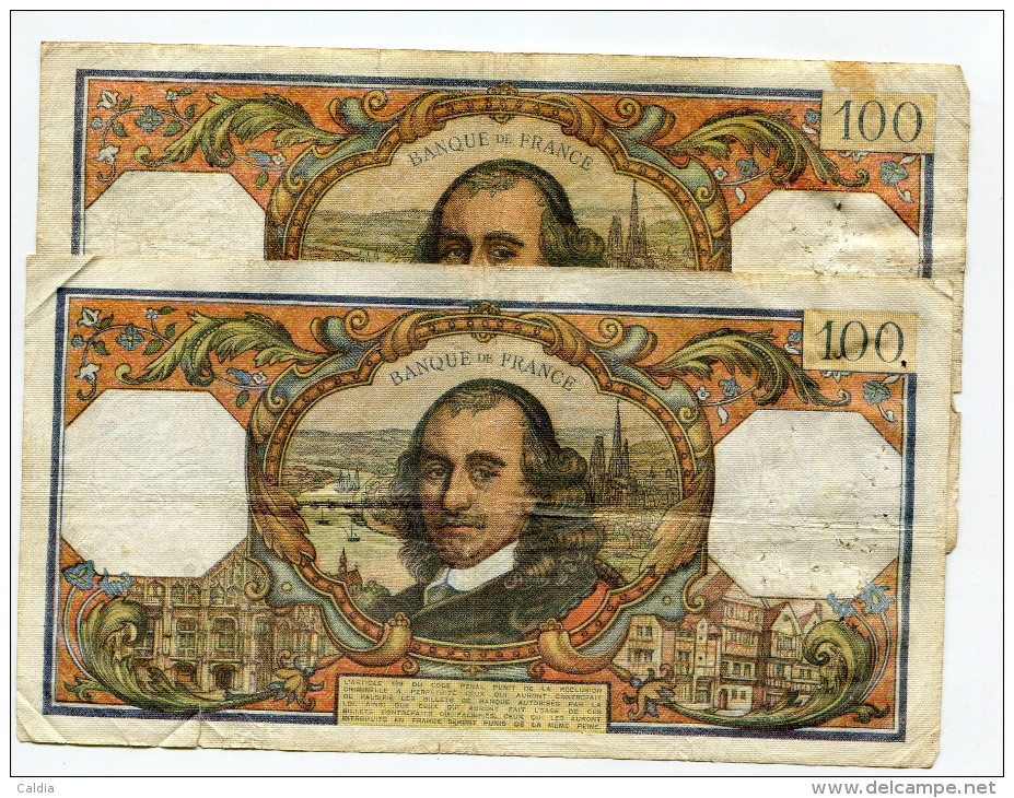 P France 100 Francs "" CORNEILLE "" 1966  - 2 Dates Différentes - 100 F 1964-1979 ''Corneille''