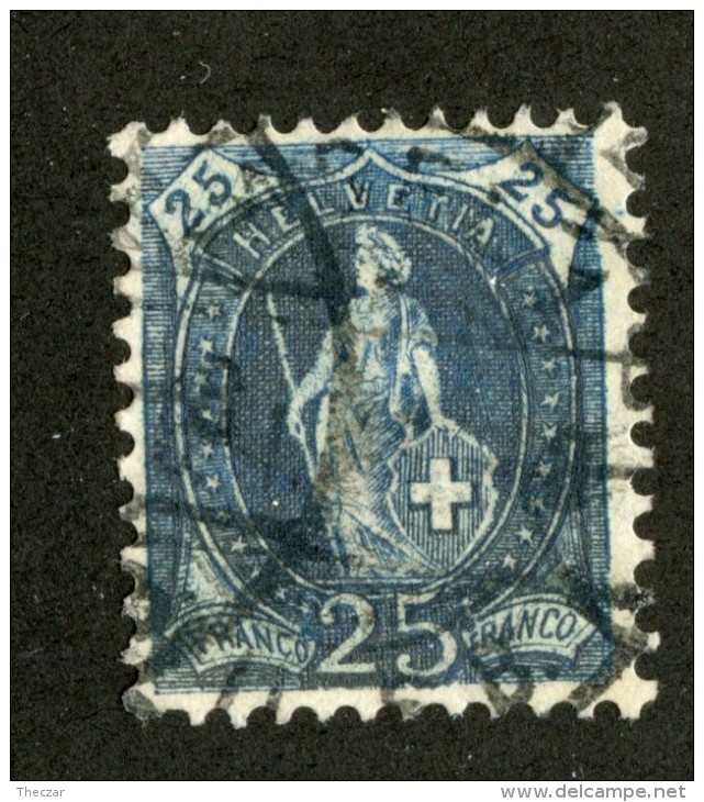 3537   Swiss 1905   Mi.#75C (o) Zum.#87A  Scott #106  Cat. 15.€ -Offers Welcome!- - Usati