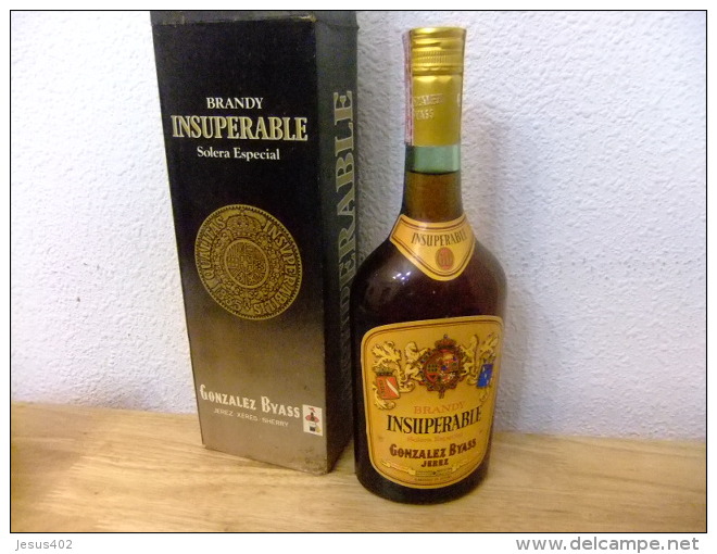 BRANDY INSUPERABLE VINTAGE Año 1978 Un Litro Llena - Licor Espirituoso