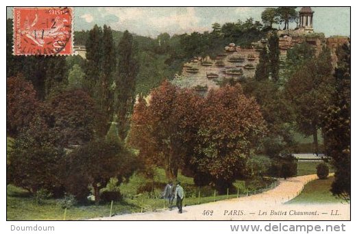 CPA PARIS - LES BUTTES CHAUMONT - Parcs, Jardins