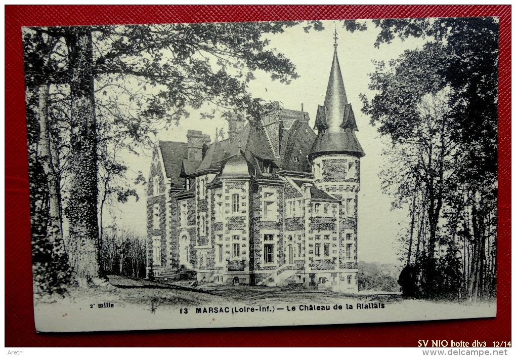 44 --MARSAC--Chateau De La RIALLAIS - Legé