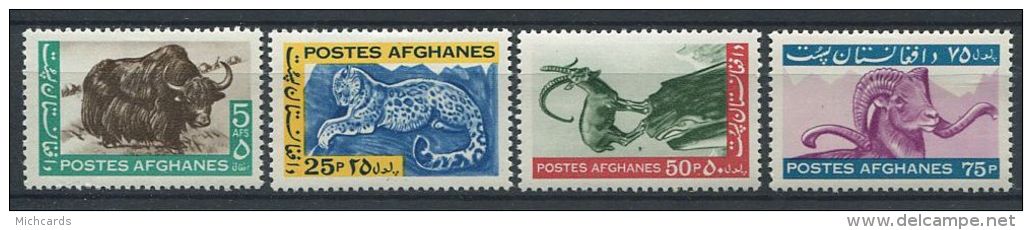 137 AFGHANISTAN 1964 - Animaux Leopard Mouflon  (Yvert 756/59) Neuf ** (MNH) Sans Trace De Charnière - Afghanistan