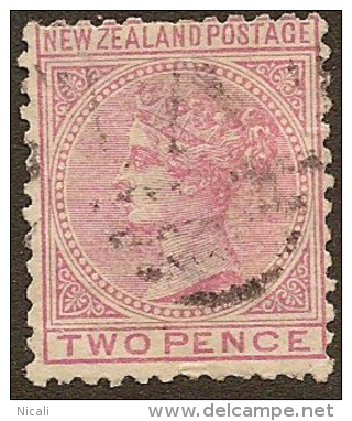 NZ 1874 2d FSF P12x11.5 SG 181 U #KK42 - Used Stamps