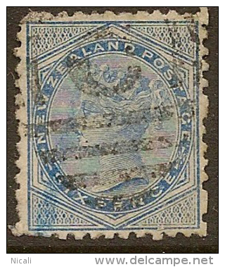 NZ 1874 6d FSF P12x11.5 SG 183 U #KK13 - Gebruikt