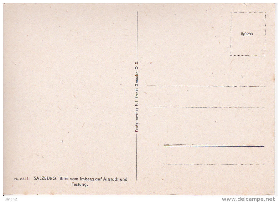 AK Salzburg - Blick Vom Imberg Auf Altstadt Und Festung - Ca. 1940 (11370) - Salzburg Stadt